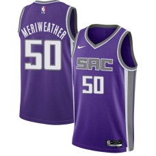 Sacramento Kings #50 Joe Meriweather Jersey -2021-2022 Purple