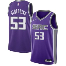 Sacramento Kings #53 Mark Olberding Jersey -2021-2022 Purple