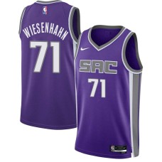 Sacramento Kings #71 Bob Wiesenhahn Jersey -2021-2022 Purple