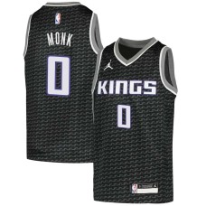 Sacramento Kings #0 Malik Monk Jersey -Black