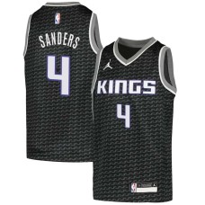 Sacramento Kings #4 Frankie Sanders Jersey -Black