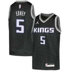 Sacramento Kings #5 Tyus Edney Jersey -Black