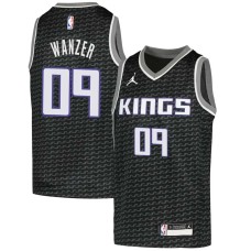 Sacramento Kings #09 Bobby Wanzer Jersey -Black