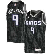 Sacramento Kings #9 Tariq Abdul-Wahad Jersey -Black