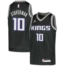 Sacramento Kings #10 Larry Staverman Jersey -Black