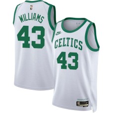 Boston Celtics #43 Lorenzo Williams Jersey -White Classic