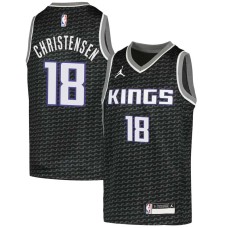 Sacramento Kings #18 Cal Christensen Jersey -Black