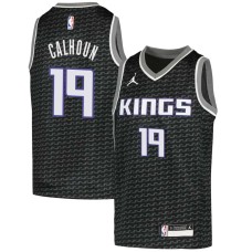 Sacramento Kings #19 Bill Calhoun Jersey -Black