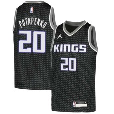 Sacramento Kings #20 Vitaly Potapenko Jersey -Black