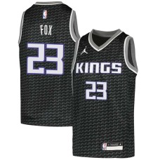 Sacramento Kings #23 Jim Fox Jersey -Black