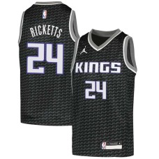 Sacramento Kings #24 Dick Ricketts Jersey -Black