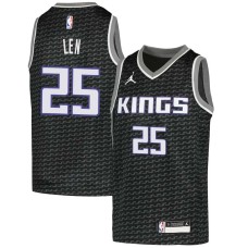 Sacramento Kings #25 Alex Len Jersey -Black