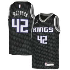 Sacramento Kings #42 Mike Woodson Jersey -Black