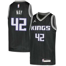 Sacramento Kings #42 Sean May Jersey -Black