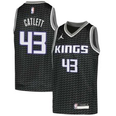 Sacramento Kings #43 Sid Catlett Jersey -Black