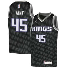 Sacramento Kings #45 Devin Gray Jersey -Black