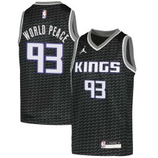 Sacramento Kings #93 Metta World Peace Jersey -Black