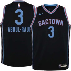 Sacramento Kings #3 Mahmoud Abdul-Rauf Jersey -Black 2020-2021 City