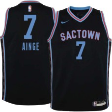 Sacramento Kings #7 Danny Ainge Jersey -Black 2020-2021 City