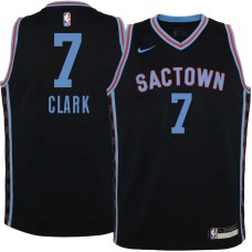 Sacramento Kings #7 Keon Clark Jersey -Black 2020-2021 City