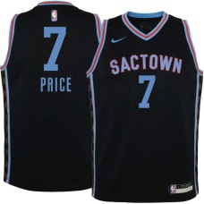 Sacramento Kings #7 Ronnie Price Jersey -Black 2020-2021 City