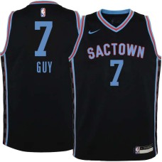 Sacramento Kings #7 Kyle Guy Jersey -Black 2020-2021 City