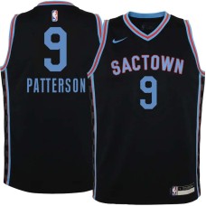 Sacramento Kings #9 Patrick Patterson Jersey -Black 2020-2021 City