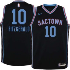 Sacramento Kings #10 Bob Fitzgerald Jersey -Black 2020-2021 City