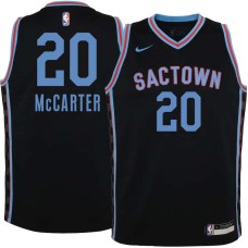 Sacramento Kings #20 Andre McCarter Jersey -Black 2020-2021 City