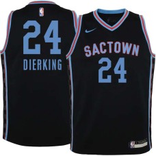 Sacramento Kings #24 Connie Dierking Jersey -Black 2020-2021 City