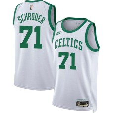 Boston Celtics #71 Dennis Schroder Jersey -White Classic