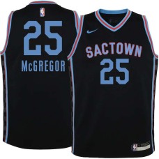 Sacramento Kings #25 Gil McGregor Jersey -Black 2020-2021 City