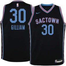 Sacramento Kings #30 Herm Gilliam Jersey -Black 2020-2021 City