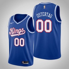 Sacramento Kings #00 Greg Ostertag Jersey -Blue Throwback