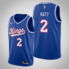 Sacramento Kings #2 Kenny Natt Jersey -Blue Throwback