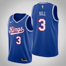 Sacramento Kings #3 George Hill Jersey -Blue Throwback