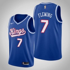 Sacramento Kings #7 Ed Fleming Jersey -Blue Throwback