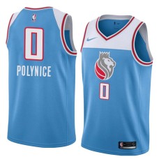 Sacramento Kings #0 Olden Polynice Jersey -Lion head 2018-2019