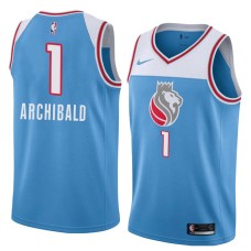 Sacramento Kings #1 Tiny Archibald Jersey -Lion head 2018-2019