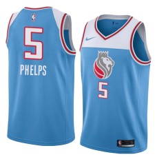 Sacramento Kings #5 Derrick Phelps Jersey -Lion head 2018-2019