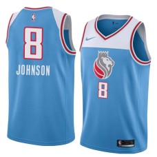 Sacramento Kings #8 Eddie Johnson Jersey -Lion head 2018-2019