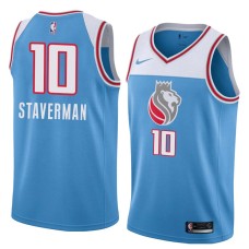 Sacramento Kings #10 Larry Staverman Jersey -Lion head 2018-2019