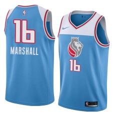 Sacramento Kings #16 Tom Marshall Jersey -Lion head 2018-2019