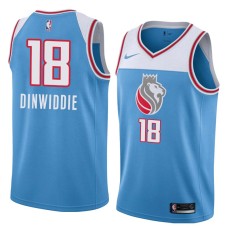 Sacramento Kings #18 Bill Dinwiddie Jersey -Lion head 2018-2019