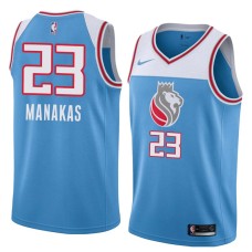 Sacramento Kings #23 Ted Manakas Jersey -Lion head 2018-2019