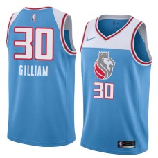 Sacramento Kings #30 Herm Gilliam Jersey -Lion head 2018-2019