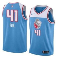 Sacramento Kings #41 Jim Fox Jersey -Lion head 2018-2019