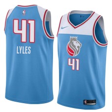 Sacramento Kings #41 Trey Lyles Jersey -Lion head 2018-2019