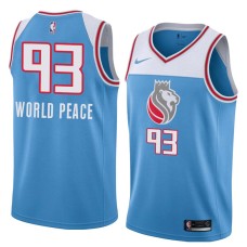 Sacramento Kings #93 Metta World Peace Jersey -Lion head 2018-2019