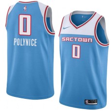 Sacramento Kings #0 Olden Polynice Jersey -SACTOWN 2019-2020 Light Blue